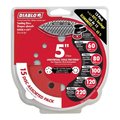 Diablo 5 in. L X 5 in. W Ceramic Blend Assorted Grit Assorted Drywall ROS Disk DCD050ASTH15G